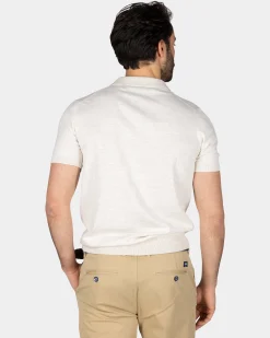 Basic beiges Poloshirt