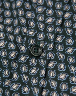 Baumwoll-Elasthan-Shirt mit langen Ärmeln - Crushing Green
