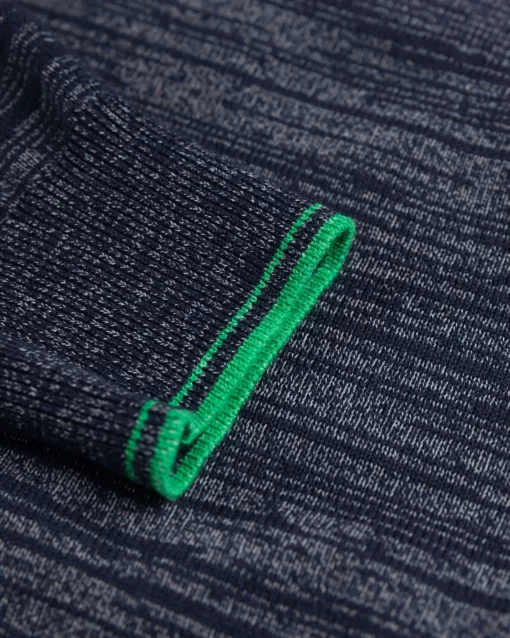 Baumwollpullover mit Reißverschluss Grey - Reef Navy