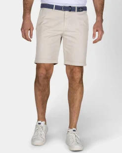 Beige Baumwoll-Chino-Shorts