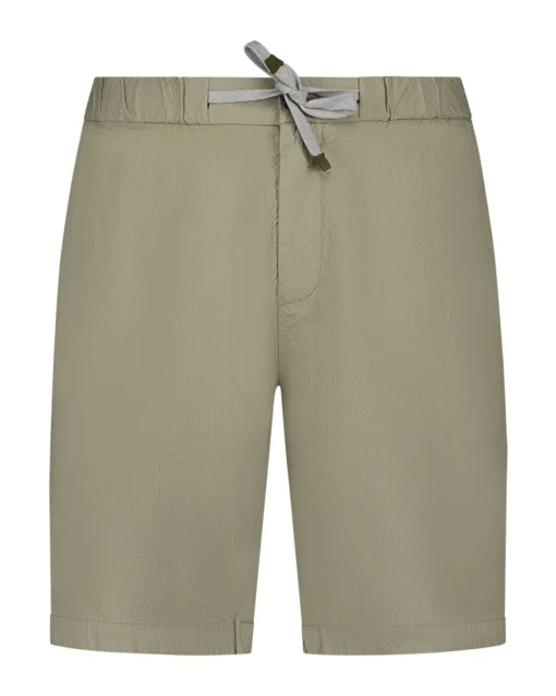 Beige Stretch-Chino-Shorts