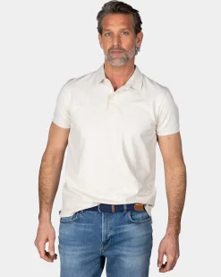 Beiges Poloshirt aus Baumwolle