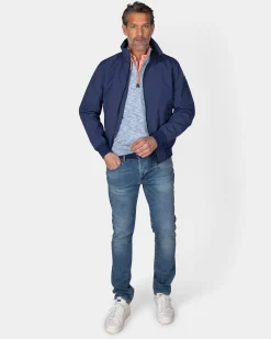 Blaue Sommerjacke