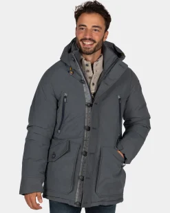 Canvas grauer Parka - Ash Grey