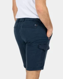 Cargo-Shorts aus Lyocell-Baumwolle - Key Navy