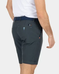 Chino-Shorts aus Baumwolle - Green Grey