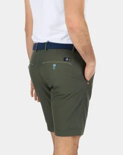 Chino-Shorts aus Baumwolle - Army