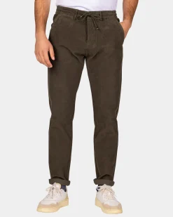 Corduroy Dunkelgrüne Chino - Gravel Green