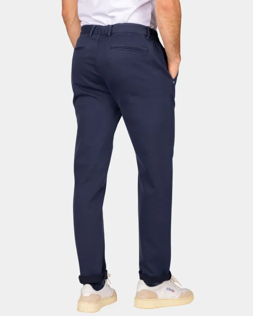 Dunkelblaue Jersey Chino - Autumn Navy