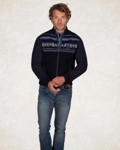 Dunkelblaue Strickjacke - Pitch navy