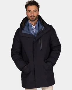 Dunkelblauer wattierter Parka - Winter Navy