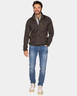 Dunkelbraune Fleecejacke - Dark Mocca