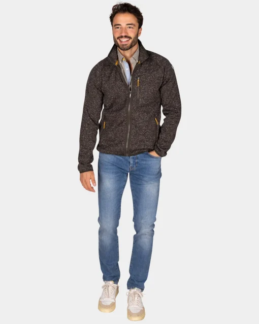 Dunkelbraune Fleecejacke - Dark Mocca