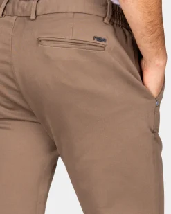 Dunkelbraune Jersey Chino - Dark Mocca
