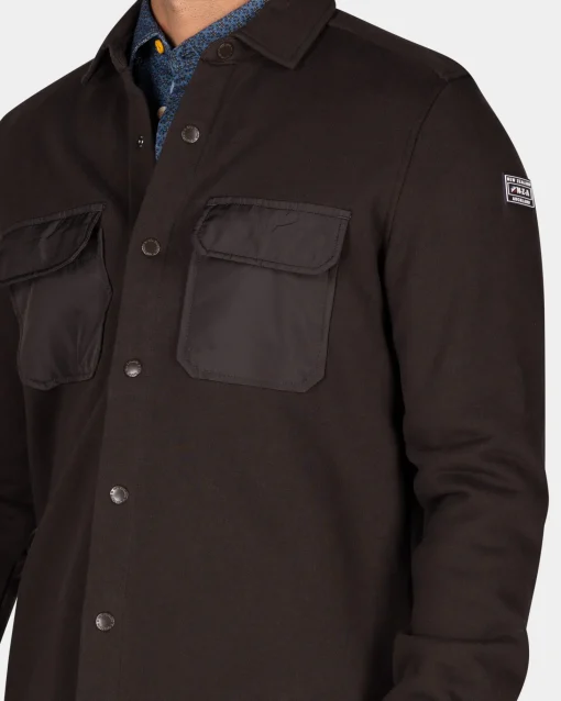 Dunkelbraunes Fleece-Overshirt - Dark Mocca