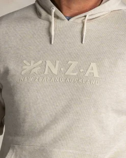 Ecru hoodie aus Baumwolle