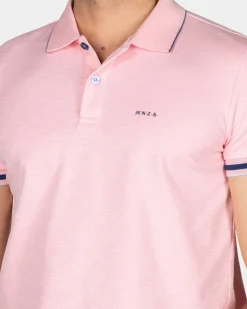 Einfarbige Pastellrosa Polo