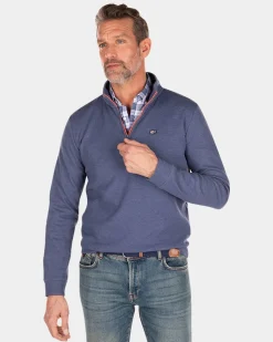 Fleecepullover mit Reißverschluss - Dusk Navy