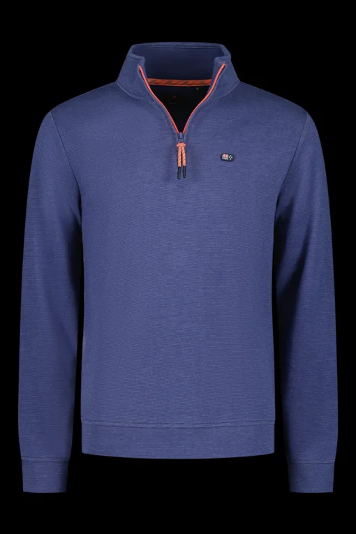Fleecepullover mit Reißverschluss - Dusk Navy