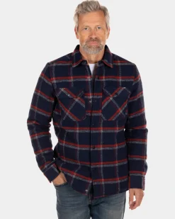 Gestepptes Flanellhemd - Ink Navy