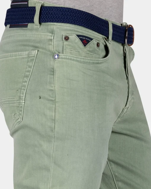 Grüne 5-Pocket-Jeans - Sage