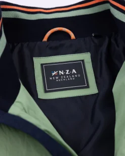 Grüne Twill-Bomberjacke