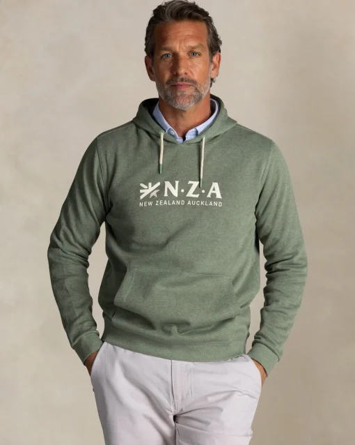 Grüner Baumwoll-Hoodie