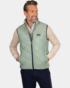Grüner wattierter Weste - Sage
