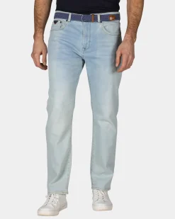 Hellblaue Jeans mit Stretch
