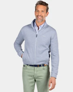 Hellblaue Strickjacke - Phantom Blue