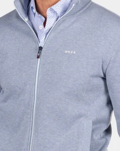 Hellblaue Strickjacke - Phantom Blue