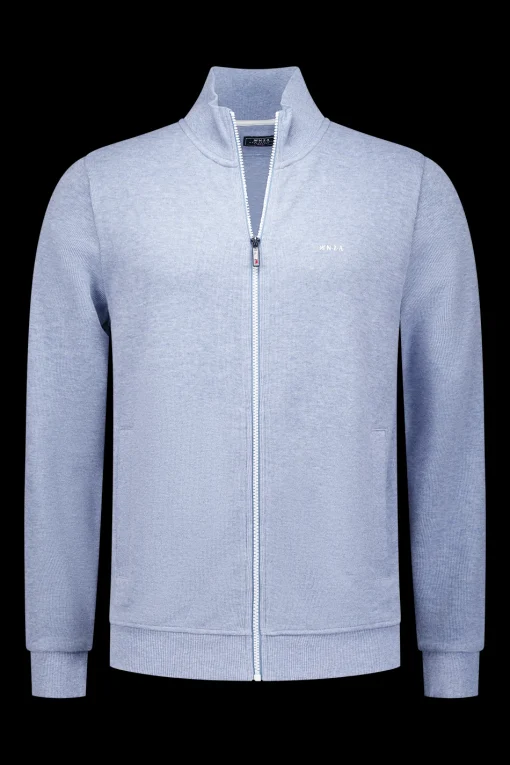 Hellblaue Strickjacke - Phantom Blue