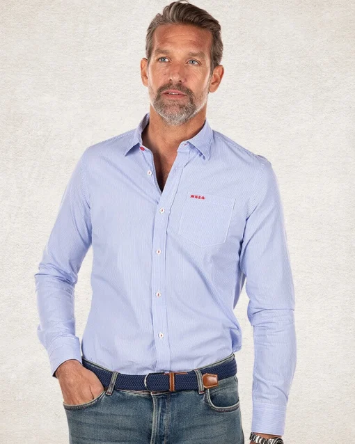 Hellblaues Baumwollhemd - Light Blue