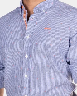 Hellblaues Hemd mit Streifen - Light Blue