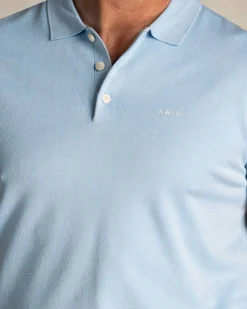 Hellblaues klassisches Poloshirt