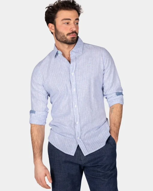 Hellblaues Leinenhemd - Dusk Navy