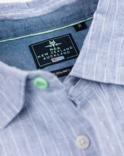 Hellblaues Leinenhemd - Dusk Navy