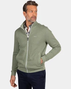 Hellgrüne Strickjacke - Sage