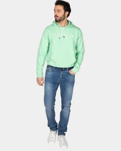 Hellgrüner Hoodie