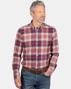 Kariertes Flanellhemd - Orange Multicolour