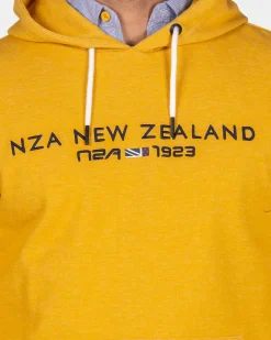 Ockergelber Hoodie mit Logo - Warm Ocre
