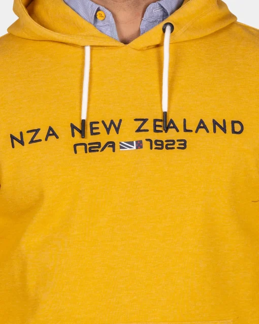 Ockergelber Hoodie mit Logo - Warm Ocre
