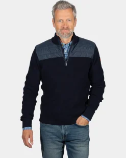 Pullover mit halbem Reißverschluss Trinity - Ink Navy