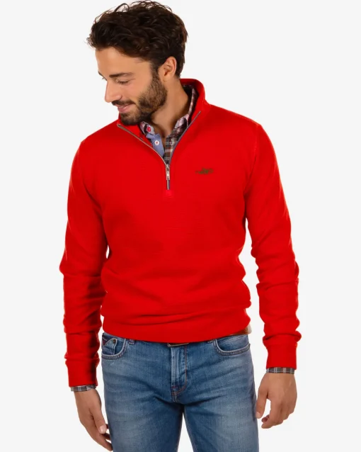 Pullover mit Reißverschluss Arapohue - Rustic Orange