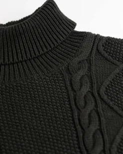 Rollkragenpullover aus Baumwolle Erskine - Eucalyptus Green