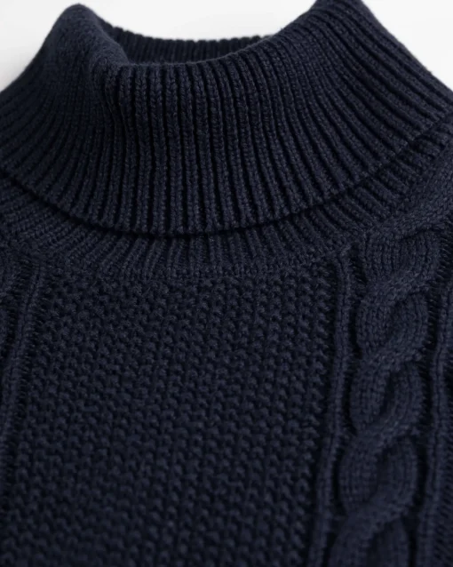 Rollkragenpullover aus Baumwolle Erskine - Ink Navy