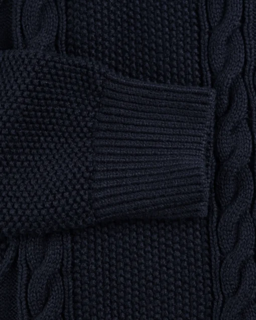 Rollkragenpullover aus Baumwolle Erskine - Ink Navy