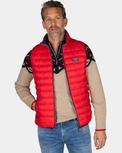 Rote gesteppte Weste - Reef Red