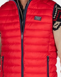 Rote gesteppte Weste - Reef Red