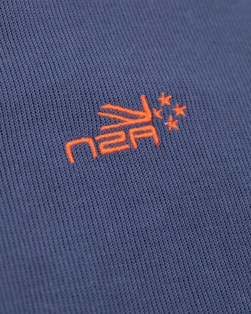 Schlichter Baumwollpullover mit Reißverschluss - Dusk Navy